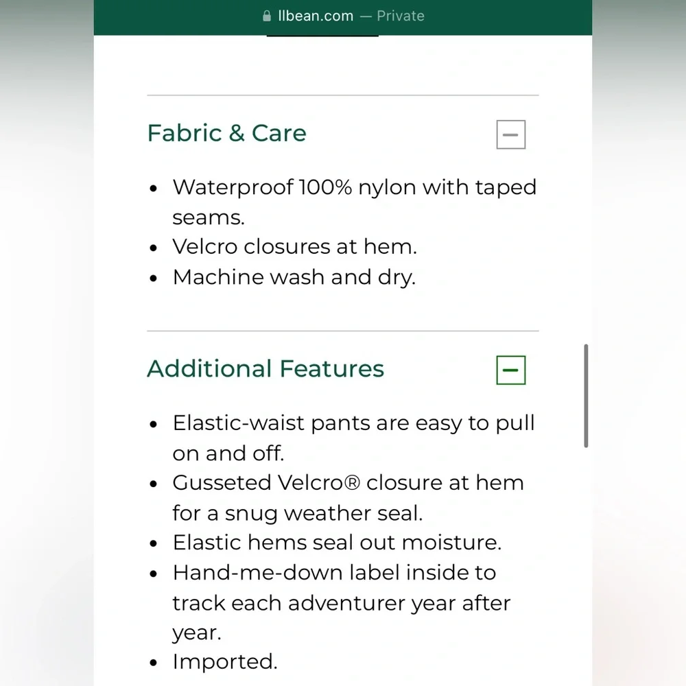 12-18m Toddler Rain Pants - Picture 7 of 7